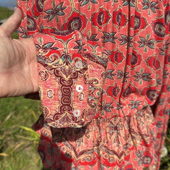 Free People Falling for you Pink Faux wrap top small - Picture 5 of 7